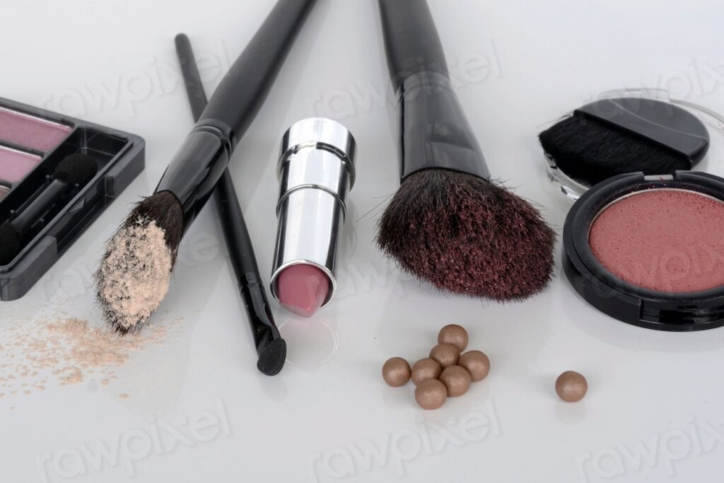 Lipstick, beauty tools, make up kit